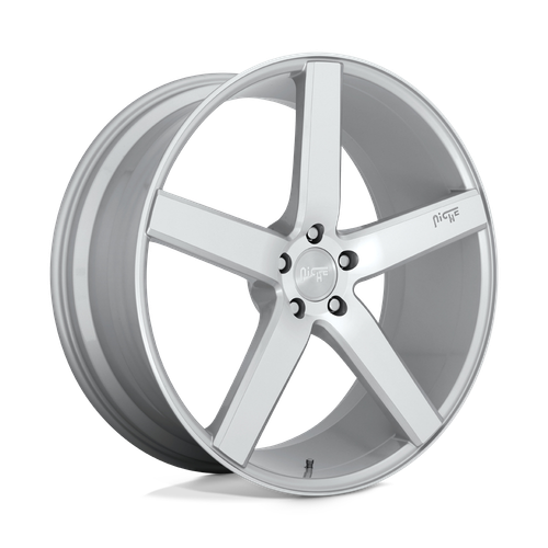 Niche 1PC M135 MILAN 5X114.3 18X8 +40 GLOSS SILVER MACHINED