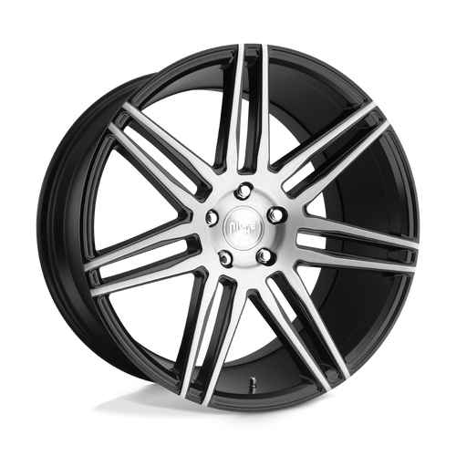 Niche 1PC M178 TRENTO 5X120 17X8 +40 GLOSS BLACK BRUSHED