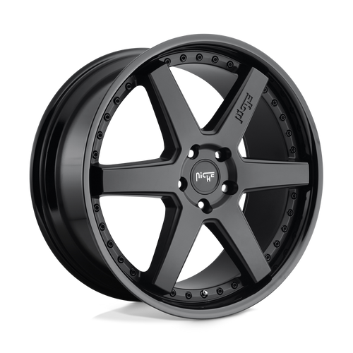 Niche 1PC M192 ALTAIR 5X127 22X10 +35 GLOSS BLACK MATTE BLACK