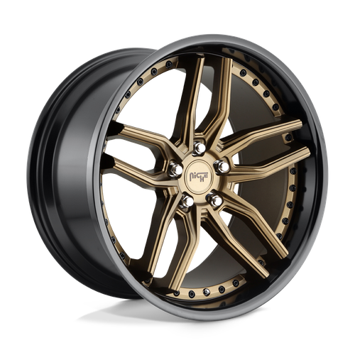 Niche 1PC M195 METHOS 5X112 19X8.5 +42 MATTE BRONZE BLACK BEAD RING