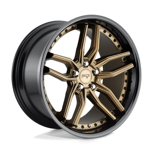 Niche 1PC M195 METHOS 5X112 20X10 +40 MATTE BRONZE BLACK BEAD RING