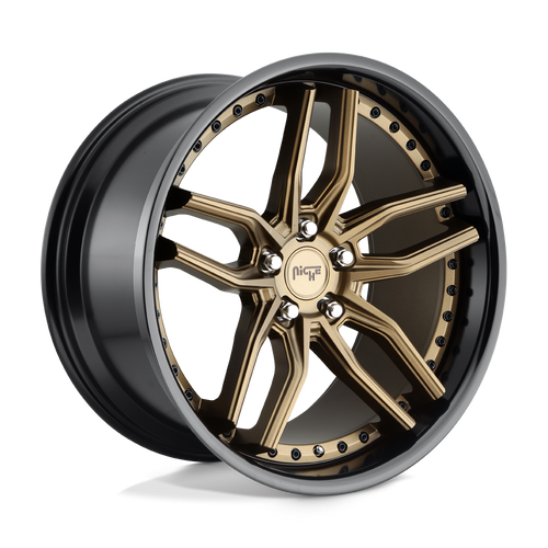 Niche 1PC M195 METHOS 5X114.3 20X10.5 +40 MATTE BRONZE BLACK BEAD RING