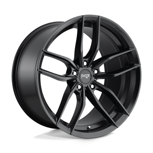 Niche 1PC M203 VOSSO 5X112 19X8.5 +25 MATTE BLACK wheel for 2017 Audi R8