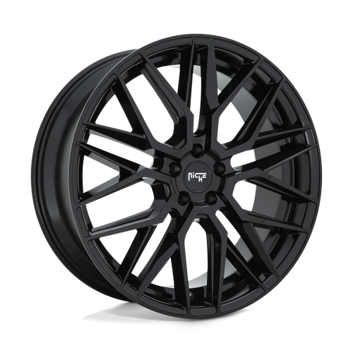 Niche 1PC M224 GAMMA 5X120 20X9 +35 GLOSS BLACK wheel for 2020 Rolls Royce Ghost