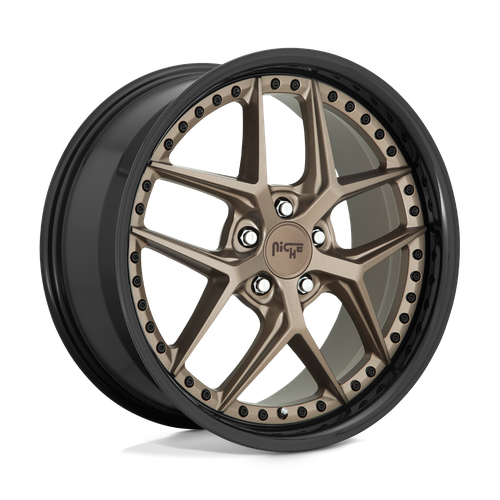 Niche 1PC M227 VICE 5X120 20X10.5 +35 MATTE BRONZE BLACK BEAD RING