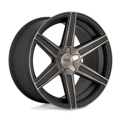 Niche 1PC M236 CARINA 6X139.7 24X10 +30 MATTE MACHINED DOUBLE DARK TINT