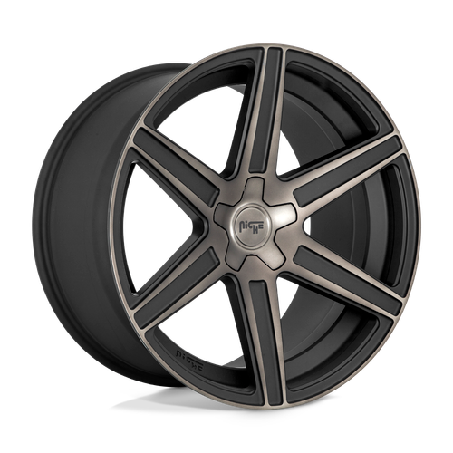 Niche 1PC M236 CARINA 5X139.7 24X10 +25 MATTE MACHINED DOUBLE DARK TINT
