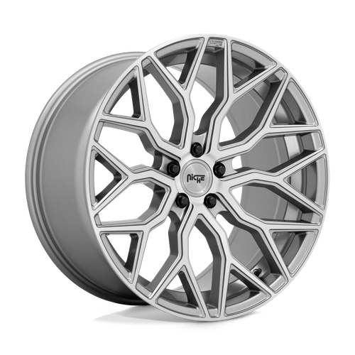 Niche 1PC M265 MAZZANTI 5X112 22X10 +20 ANTHRACITE BRUSHED TINT CLEAR