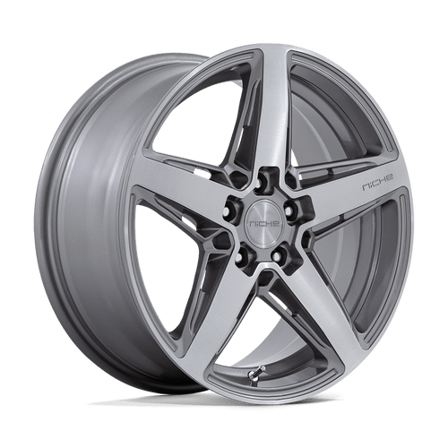 Niche 1PC M270 TERAMO 5X100 18X8 +30 ANTHRACITE BRUSHED FACE TINT CLEAR