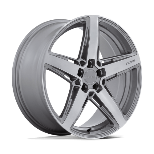 Niche 1PC M270 TERAMO 5X114.3 20X9.5 +25 ANTHRACITE BRUSHED FACE TINT CLEAR
