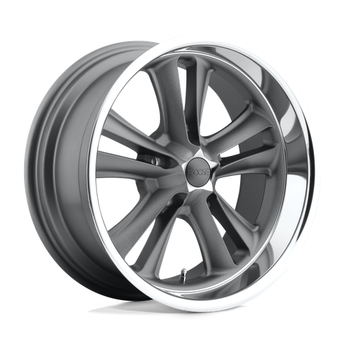 Foose 1PC F099 KNUCKLE 5X114.3 17X8 +1 MATTE GUN METAL MACHINED