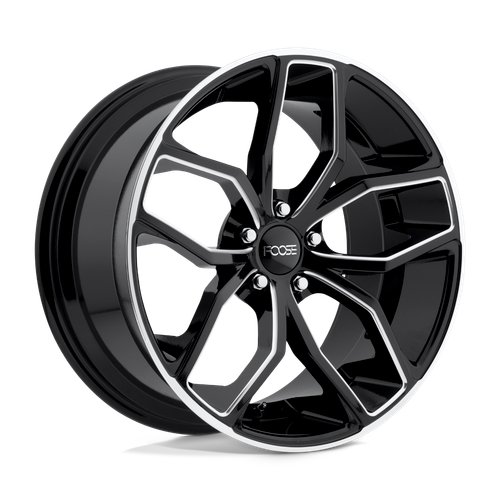 Foose 1PC F150 OUTCAST 5X120 18X8 +40 GLOSS BLACK MILLED