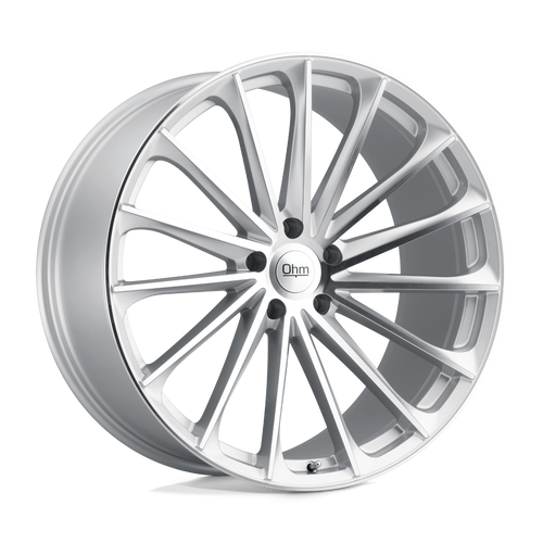 OHM PROTON 5X120 20X10 +30 SILVER W/ MIRROR FACE wheel for 2003 Bmw 320I