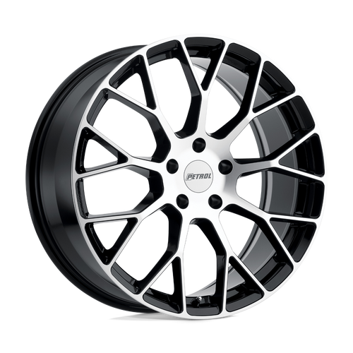Petrol P2B 4X114.3 15X7 +40 GLOSS BLACK W/ MACHINED FACE