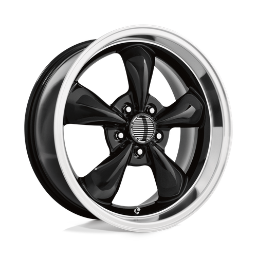 Performance Replicas PR106 5X120.65 17X8 +0 GLOSS BLACK/MACHINED LIP