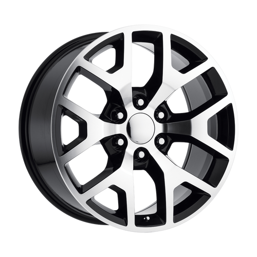 Performance Replicas PR169 6X139.7 20X9 +27 GLOSS BLACK WITH MACHINED SPOKES