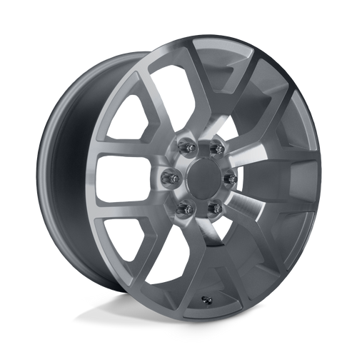 Performance Replicas PR169 6X139.7 22X9 +28 SILVER WITH MACHINED SPOKES
