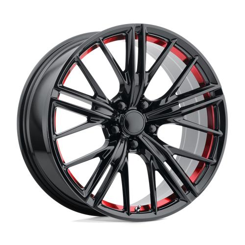 Performance Replicas PR194 5X120 20X10 +35 GLOSS BLACK RED MACHINED