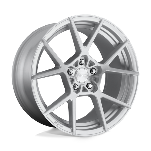 Rotiform 1PC R138 KPS 5X112 18X8.5 +45 GLOSS SILVER BRUSHED