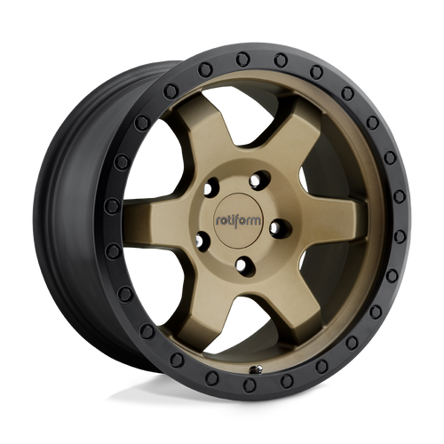 Rotiform 1PC R150 SIX-OR 5X127 17X9 +1 MATTE BRONZE BLACK BEAD RING