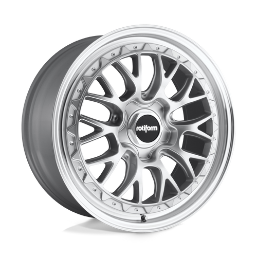 Rotiform 1PC R155 LSR 5X100 18X9.5 +25 GLOSS SILVER MACHINED