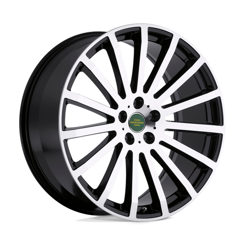 RedBourne DOMINUS 5X120 20X9.5 +32 GLOSS BLACK W/ MIRROR CUT FACE