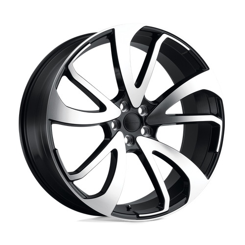 RedBourne VINCENT 5X120 22X10.5 +32 GLOSS BLACK W/ MIRROR CUT FACE - DIRECTIONAL
