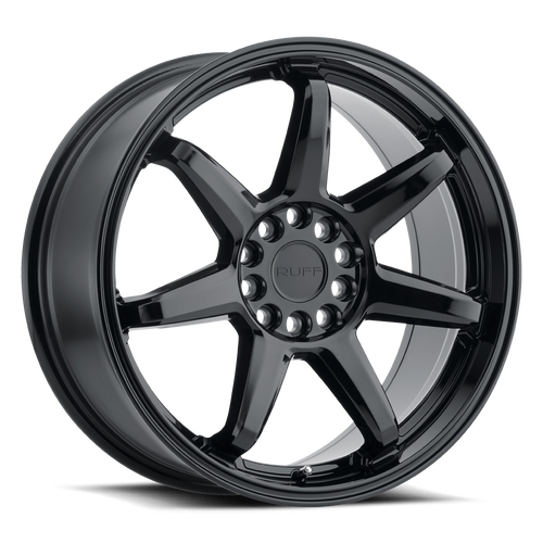 Ruff SHIFT 5X100/5X114.3 17X7.5 +38 GLOSS BLACK