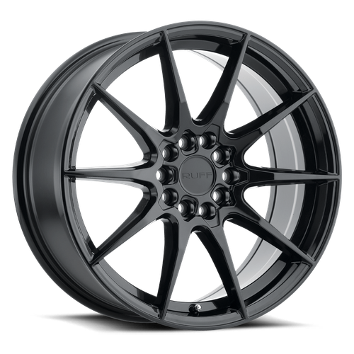 Ruff SPEEDSTER 5X100/5X114.3 17X7.5 +38 GLOSS BLACK