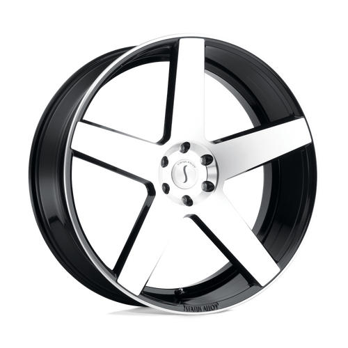 Status EMPIRE 5X115 22X9.5 +15 GLOSS BLACK W/ MACHINED FACE
