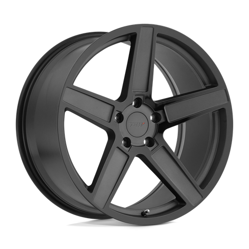 TSW ASCENT 5X112 17X8 +32 MATTE GUNMETAL W/ GLOSS BLACK FACE