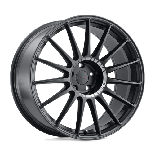 TSW PADDOCK 5X100 17X8 +35 SEMI GLOSS BLACK W/ MACHINED TINTED RING
