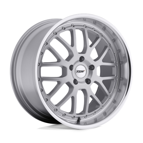 TSW VALENCIA 5X112 17X8 +32 SILVER W/ MIRROR CUT LIP