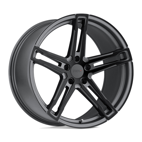 TSW MECHANICA 5X108 18X8 +40 MATTE GUNMETAL W/ MATTE BLACK FACE