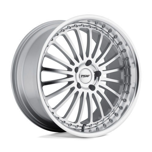 silver-stone  TSW SILVERSTONE 5X108 18X8 +40 SILVER W/ MIRROR CUT FACE & LIP