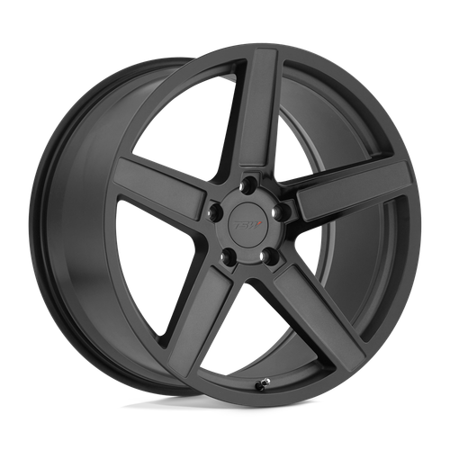 TSW ASCENT 5X108 18X8.5 +43 MATTE GUNMETAL W/ GLOSS BLACK FACE