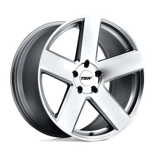 TSW BRISTOL 5X114.3 18X9.5 +20 SILVER W/ MIRROR-CUT FACE