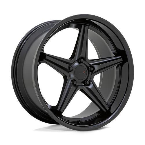 TSW LAUNCH 5X115 20X10 +15 MATTE BLACK WITH GLOSS BLACK LIP
