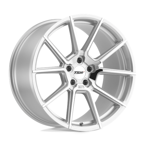 TSW CHRONO 5X112 21X10.5 +38 SILVER W/ MIRROR CUT FACE