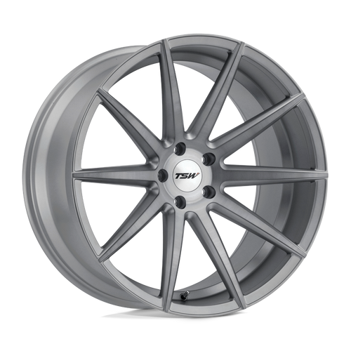TSW CLYPSE 5X112 22X10.5 +38 TITANIUM W/ MATTE BRUSHED FACE