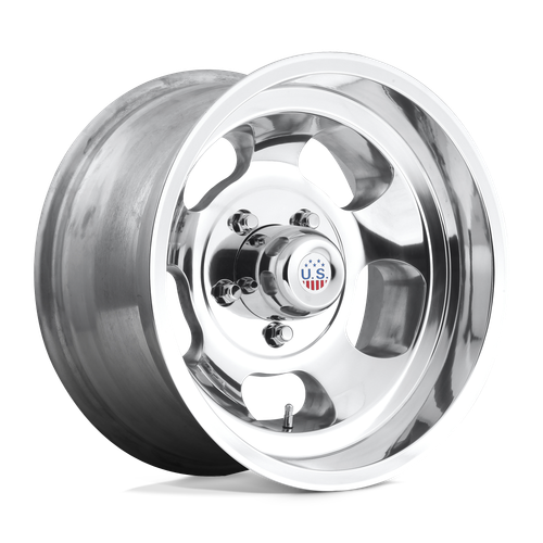 US Mag 1PC U101 INDY 5X120.65 15X5 -12 HIGH LUSTER POLISHED