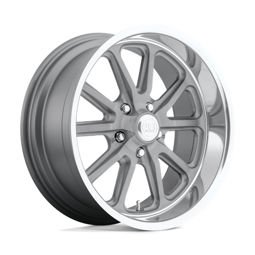 US Mag 1PC U111 RAMBLER 5X114.3 20X8 +1 MATTE GUN METAL MACHINED