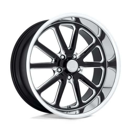 US Mag 1PC U117 RAMBLER 5X120.65 18X8 +1 GLOSS BLACK MILLED