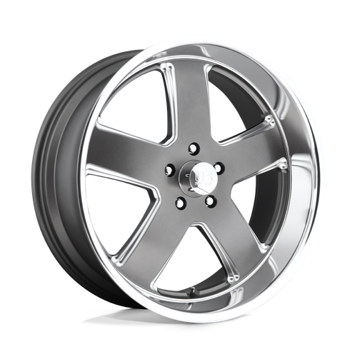 US Mag 1PC U118 HUSTLER 5X120.65 22X9 +1 MATTE GUN METAL