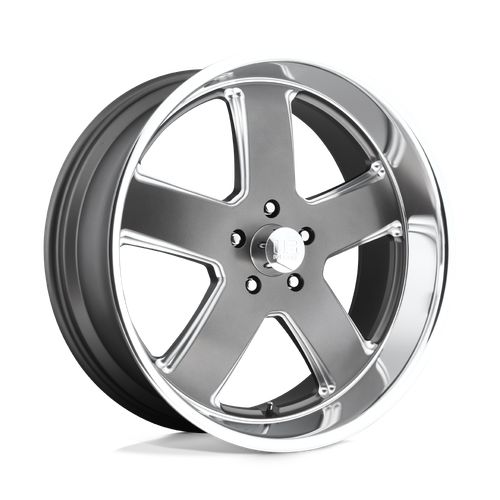 US Mag 1PC U118 HUSTLER 5X127 22X9 +1 MATTE GUN METAL