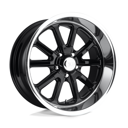 US Mag 1PC U121 RAMBLER 5X120.65 18X8 +1 GLOSS BLACK - Threepieceus
