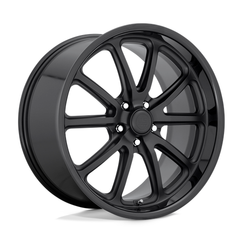 US Mag 1PC U123 RAMBLER 5X127 22X11 +18 GLOSS BLACK MATTE BLACK