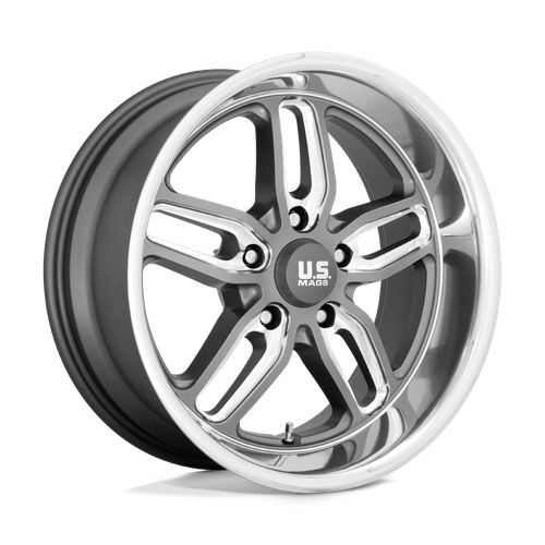 US Mag 1PC U129 CTEN 5X120.65 20X10 +1 MATTE GUN METAL MILLED wheel for 2012 Chevrolet Corvette