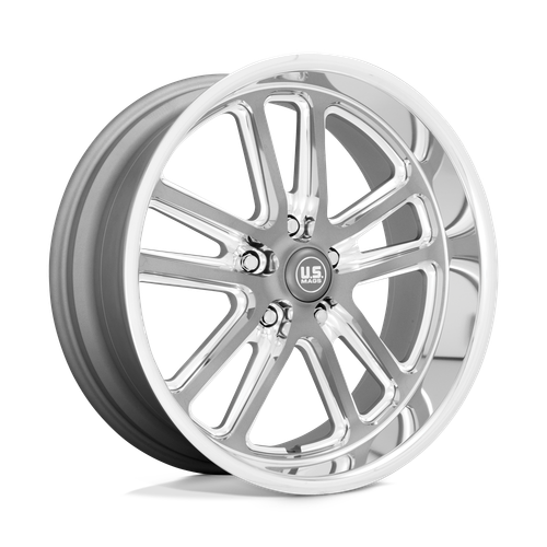 US Mag 1PC U130 BULLET 5X127 20X8 +1 TEXTURED GUN METAL WITH MILLED EDGES