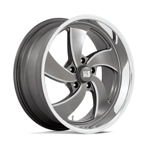 US Mag 1PC U133 DESPERADO 5X127 20X8 +1 ANTHRACITE MILLED DIAMOND CUT MILLED